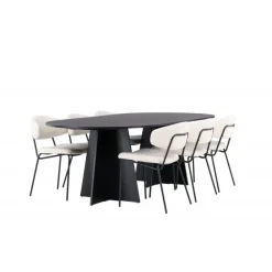 Spisebordssæt Bootcut med stole Chico