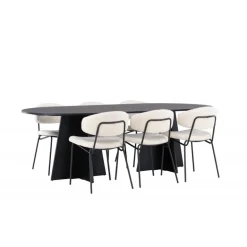 Spisebordssæt Bootcut med stole Chico