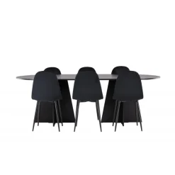 Spisebordssæt Bootcut med Spisebordsstole Polar