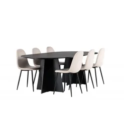 Spisebordssæt Bootcut med Spisebordsstole Polar