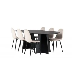 Spisebordssæt Bootcut med Spisebordsstole Polar