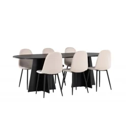 Spisebordssæt Bootcut med Spisebordsstole Polar
