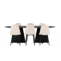 Spisebordssæt Bootcut med Spisebordsstole Polar
