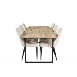 Spisebordssæt Cirebon med Spisebordsstole Leone