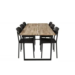 Spisebordssæt Cirebon med Spisebordsstole Polly