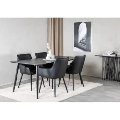 Spisebordssæt Dipp med Spisebordsstole Comfort