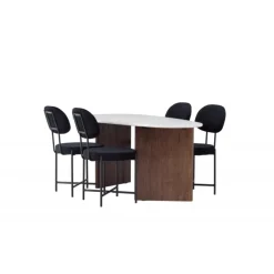 Spisebordssæt Gronvik med stolene Stella