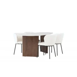 Spisebordssæt Gronvik med stole Edina