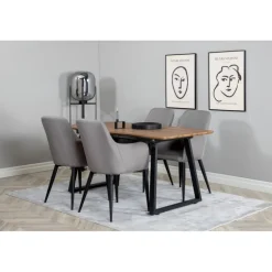 Spisebordssæt Inca med Spisebordsstole Comfort