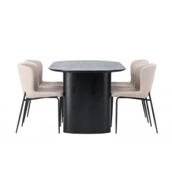 Spisebordssæt Isolde med Modesto stole