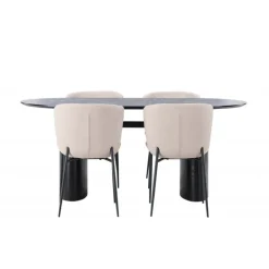 Spisebordssæt Isolde med Modesto stole