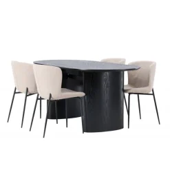 Spisebordssæt Isolde med Modesto stole