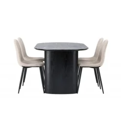 Spisebordssæt Isolde med stole Polar