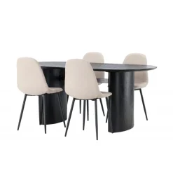 Spisebordssæt Isolde med stole Polar