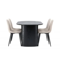 Spisebordssæt Isolde med stole Polar