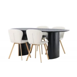 Spisebordssæt Isolde med stole Lilja