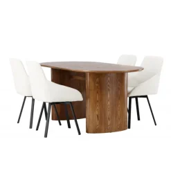 Spisebordssæt Isolde med stole Rosie