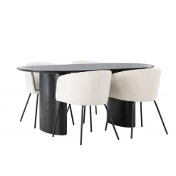 Spisebordssæt Isolde med stole Berit
