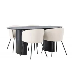 Spisebordssæt Isolde med stole Berit