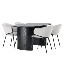 Spisebordssæt Isolde med stole Evelina