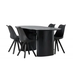 Spisebordssæt Isolde med stole Zeno