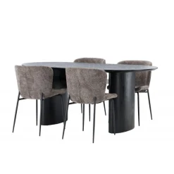 Spisebordssæt Isolde med stole Modesto