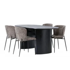 Spisebordssæt Isolde med stole Modesto