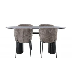 Spisebordssæt Isolde med stole Modesto