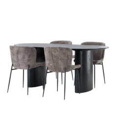 Spisebordssæt Isolde med stole Modesto