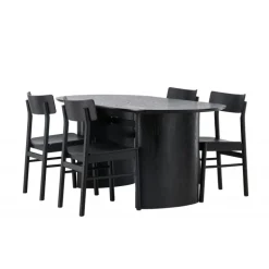 Spisebordssæt Isolde med stolene Montros