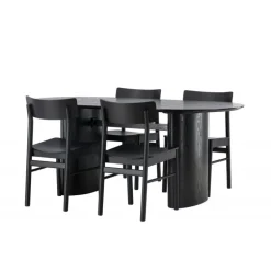 Spisebordssæt Isolde med stolene Montros