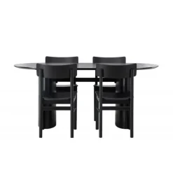 Spisebordssæt Isolde med stolene Montros