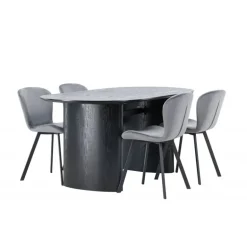 Spisebordssæt Isolde med stole Lilja