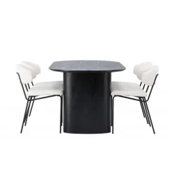 Spisebordssæt Isolde med stole Chico