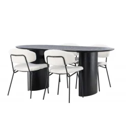 Spisebordssæt Isolde med stole Chico