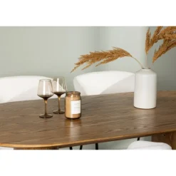 Spisebordssæt Isolde med stolene Day - Natur og - Off White