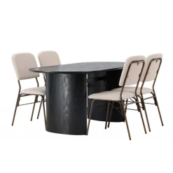 Spisebordssæt Isolde med stole Seda