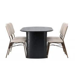 Spisebordssæt Isolde med stole Seda