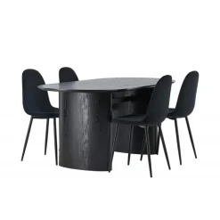 Spisebordssæt Isolde med stole Polar