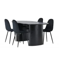 Spisebordssæt Isolde med stole Polar