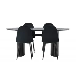 Spisebordssæt Isolde med stole Polar