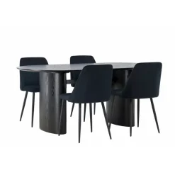 Spisebordssæt Isolde med stole Night