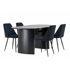 Spisebordssæt Isolde med stole Night