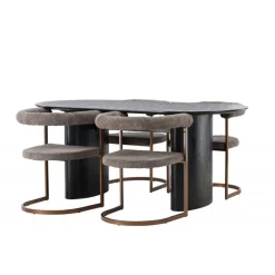 Spisebordssæt Isolde med stole Morning