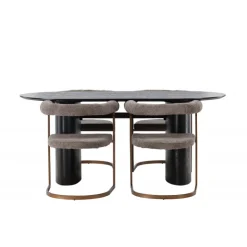 Spisebordssæt Isolde med stole Morning