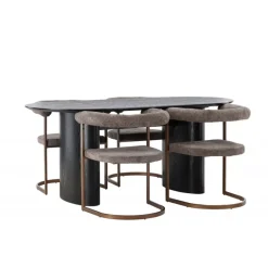 Spisebordssæt Isolde med stole Morning