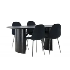 Spisebordssæt Isolde med stole Polar