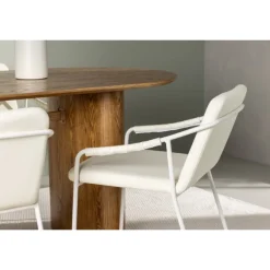 Spisebordssæt Isolde med Tvist stole - Beige og Natur