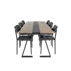 Spisebordssæt Jakarta med Spisebordsstole Polly