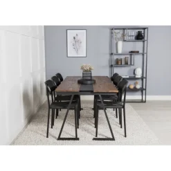 Spisebordssæt Jakarta med Spisebordsstole Polly